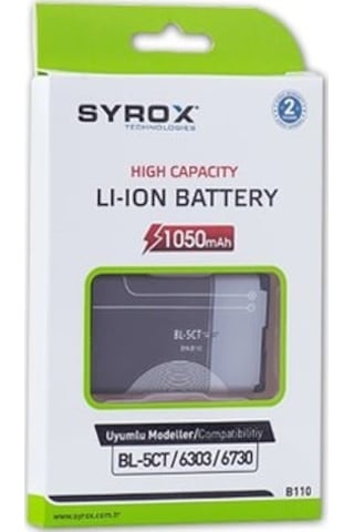 Syrox SYX-B110 Nokia BL-5CT 6303 Batarya Pil