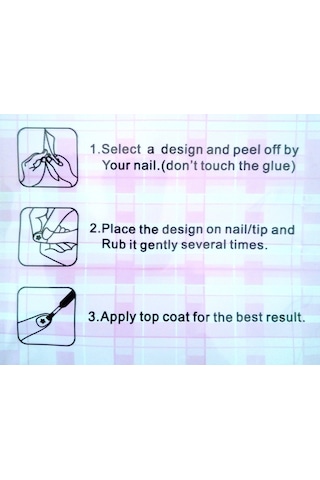 3D Yapışkan Tırnak Stıcker Tırnak Dövme Tırnak Tatto F245