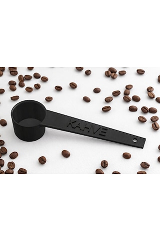 Kahve Yazılı Kahve Ölçü Kaşığı 2 Adet Espresso & Filtre Kahve Set-renk Seçenekli Beyaz - Siyah
