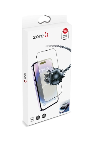 Goocamp iPhone 14 Pro Max Uyumlu Hizalama Aparatlı Hadid Glass Cam Ekran Koruyucu