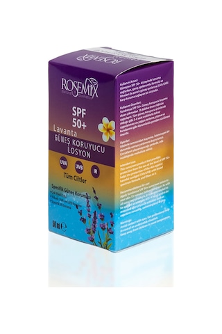 Rosemix - 610 - - Lavanta Yağlı Güneş Koruyucu Losyon +50 Spf - 2 Adetlik - Spt-gld - Set Ürün