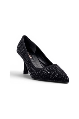 Su Perisi 3020 Taşlı Kadın Stiletto siyah