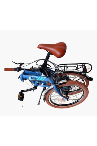 Bianchi F021 20 Jant Katlanır Bisiklet 38 Cm 21 Vites V Fren Koyu Gri Siyah - Kırmızı