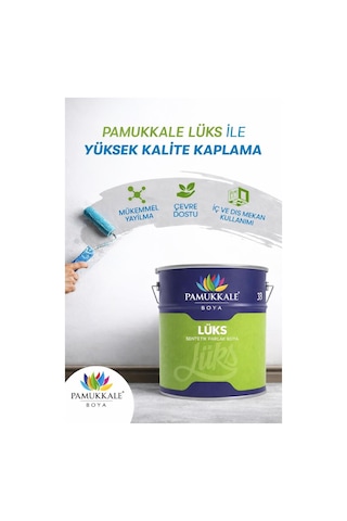 Pamukkale Lüks Parlak Sentetik Yağlı Boya 2.5 Lt Bayrak Kırmızı Ral 3001