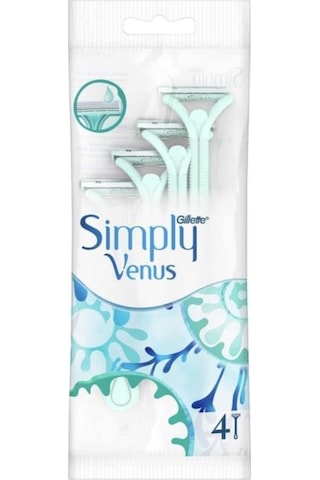 Gillette Simply Venus 2 Smooth Tıraş Bıçağı 4'lü