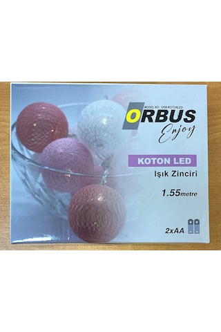 Orbus 10'lu 1.5mt Sarı Işık Pilli Yılbaşı Süsü