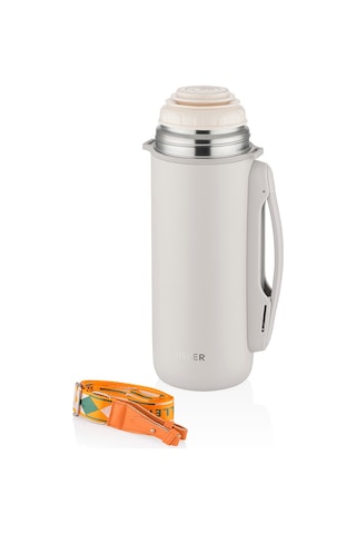 Diller Çelik Termos Beyaz 1260 Ml Çok Renkli