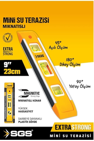 Sgs Mıknatıslı Su Terazisi 23cm