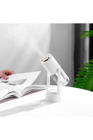 Mufunye "3'lü Fonksiyonlu Döner Mini Nemlendirici: 200ml Hava Temizleyici & Aromaterapi Difüzörü"