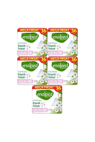 Molped Uzun Pure&soft Hijyenik Ped180 5pk 36 Adet Mega Pk