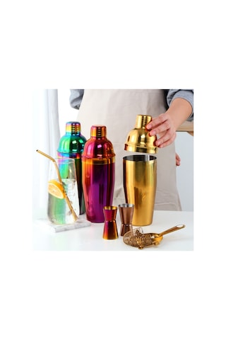 Sones Paslanmaz Çelik Çalkalayıcı Kokteyl Çalkalayıcı Seti El Çalkalayıcı Bardak Şık Çalkalayıcı Gerçek Renk Çalkalayıcı