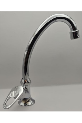 Tekli Mermer Üstü Lavabo Bataryası Krom