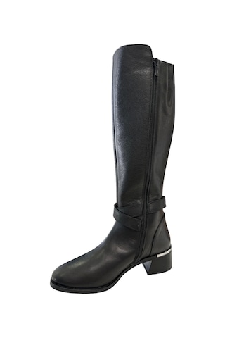 Castle Black Cb-97900-1 Kadın Deri Topuklu Çizme Siyah