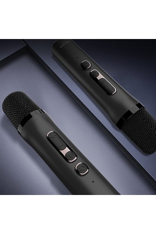 Lenyes S856 Rgb Işıklı Mikrofonlu Bluetooth Speaker Hoparlör V5.0 Siyah