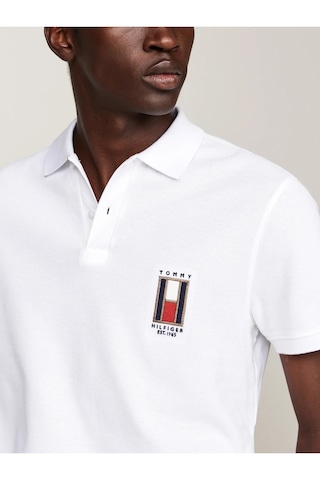 Tommy Hilfiger Erkek Polo Pike T-shirt Beyaz