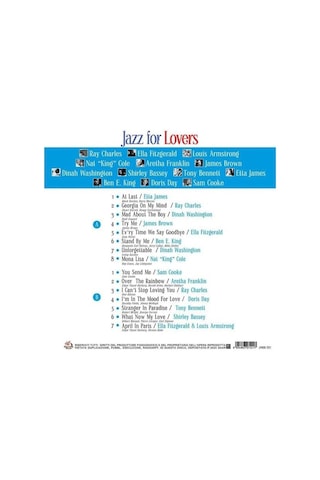 My Yonca Çeşitli Sanatçılar Jazz For Lovers Various Artists Plak Lp Jazz Music - Ray Charles - Etta James - Dinah Washington - James Brown - Ben E. King