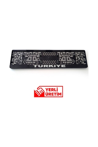 2 Adet Kabartmalı Gümüş Yaldız Baskılı Türkiye Plakalık 287399764