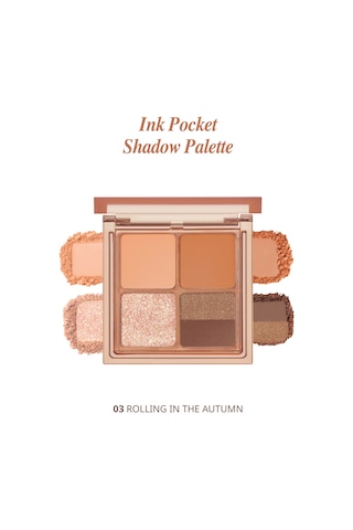 Mat, Parıltılı Tonlarda 5'li Far Paleti Perıpera Ink Pocket Shadow Palette 03 Rolling İn The Autum 62207048