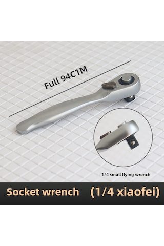 Springsun 1/4" Mini Ratchet Anahtar 72 Dişli Dar Mekanlar İçin Çift Yönlü Vidalama Ve Somun Torna Aracı Somun Seti