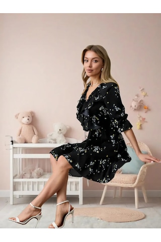 K&nur Kısa Şık Elbise, Volanlı 364821656