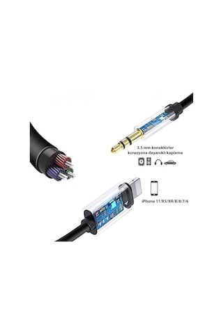 Eıma Em-02i Lightning To 3.5mm Aux Kablo Apple Uyumlu iPhone