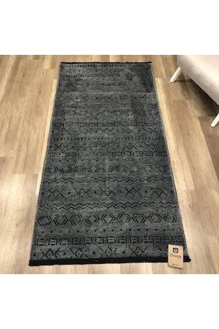 Hoom Rugs Prestij Eko 343 Antrasit Dekoratif Yıkanabilir Kilim