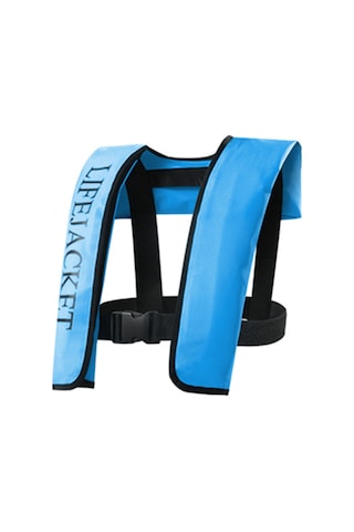 Otomatik Şişme Yetişkin Can Yeleği Yetişkin Can Yeleği Su Sporları, Kano, Balıkçılık, Sörf, Kano, Hayatta Kalma Ceketleri İçin Güvenlik Yüzer Giysi Mavi