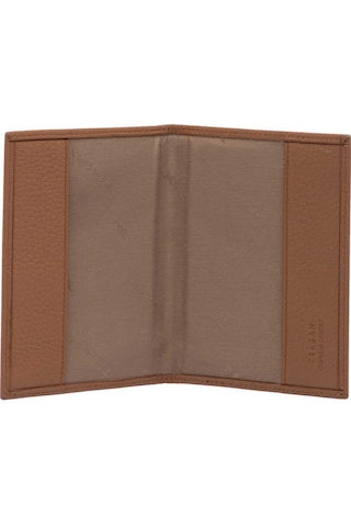 Tergan Koyu Taba Deri Unisex Pasaportluk - S1ps00001200-b67 Taba
