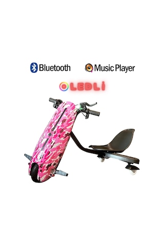 Citymate Drift Car Elektrikli Kaykay Bluetooth Dirift Kar Hoverboard Scooter + Koruma Ekipmanı D05