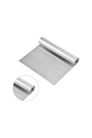 Moveevo Pasta, Hamur Ve Pasta Krema Dağıtıcı, Çikolata Kıvrımları Ve Yıkama İçin Paslanmaz Çelik Hamur Scraperı - 15x12cm Diğer