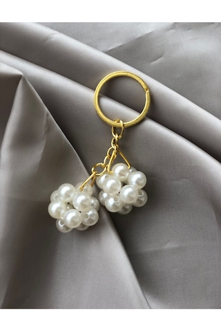 İnci Top Salkım Anahtarlık,20 Adet Set Boncuk Toplu,söz,nişan,bride,nikah,doğumgünü Hediyelik