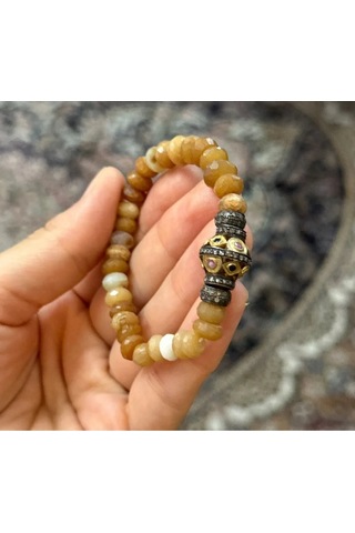 Güneş Taşı Ve Elmas Bileklik 067