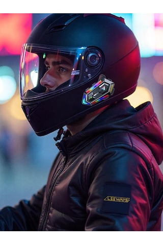 Y20 Max 500m Telsiz Motorsiklet Intercom Su Geçirmez Kask 2 Kişi Telsiz Bağlantılı Intercom Rgb Intercom