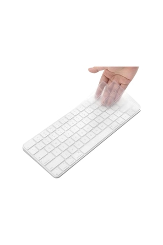 Klavye Koruyucu Apple Uyumlu iOS Magic Keyboard-3 Uk-tr A2449 A2450 İle Silikon Kılıf 001