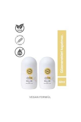 Clooe Doğal Roll On Unisex Ter Kokusu Önleyici 2 x 50 ML