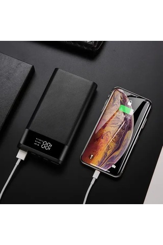 Boatshop1 15000mah Beyaz Taşınabilir Güç Bankası Ka4 4x18650 Pil Depolama Kutusu Çift Usb Çıkışı Pvc Malzeme İphone Xiaomi Cihazlar İçin