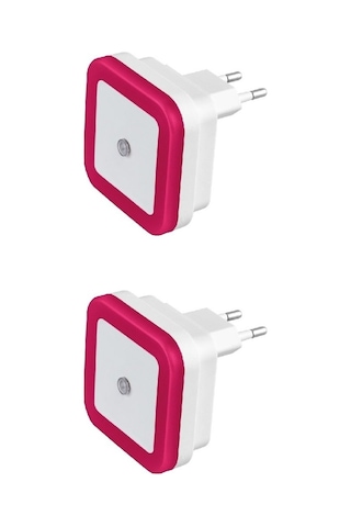 Ct-9500 Led Gece Lambası Fotoselli Led Otomatik Yanan 2 Adet(524563240) Pembe