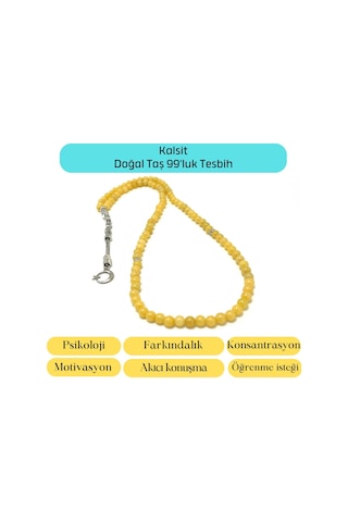 Yıldız Doğal Taş Kalsit 6mm 99luk Doğal Taş Tesbih