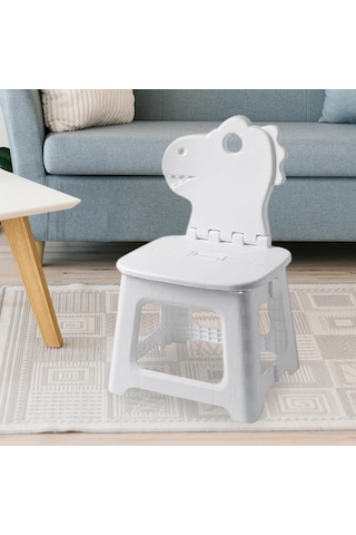 Suntek Katlanır Basamaklı Tabure Kompakt Ayak Taburesi Dinozor