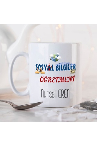 Kişiye Özel Sosyal Bilgiler Öğretmeni Kupa Bardak Ha30
