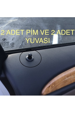 Bmw 2'li Set 2 Adet Kapı Pimi Ve 2 Adet Pim Çerçevesi Set Siyah 3d Bmw 2'li Set 2 Adet Kapı Pimi Ve 2 Adet Pim Çerçevesi Set Siyah 3d