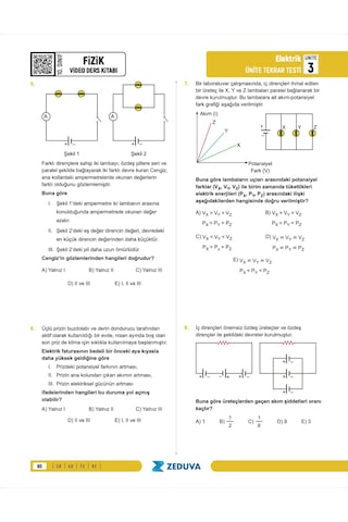Zeduva Yayınları Fizikfinito 10. Sınıf Maarif Modeli Fizik Notları