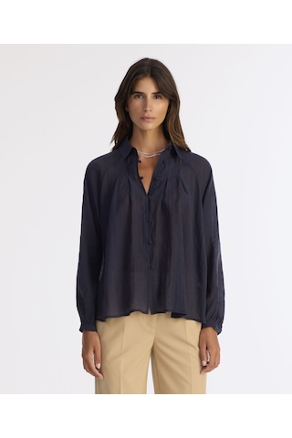 Yargıcı Regular Gömlek Yaka Uzun Kol Gömlek 25kkgm6043x 004 Lacivert