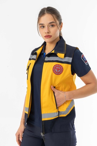 112 Acil Tıp Teknisyeni Yelek Reflektörlü Unisex Att004 Çok Renkli