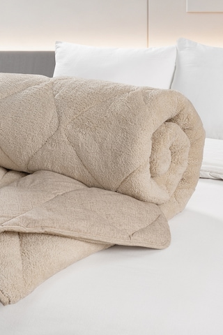 Pierre Cardin Wellsoft Çift Taraflı Yorgan Çift Kişilik Bej Bej