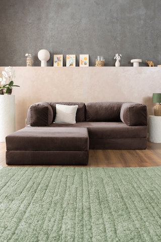 Argimo Godila Yatak Köşe Koltuk Kahverengi