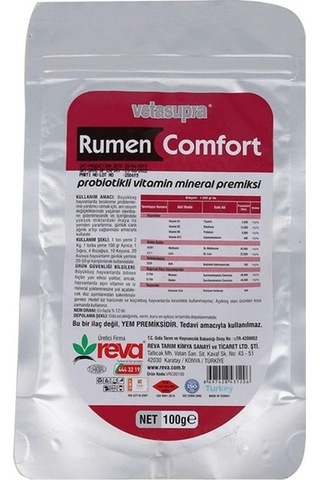 Vetasupra Rumen Ağırlık Artırıcı Hayvan Yem Katkısı - 100 Gr