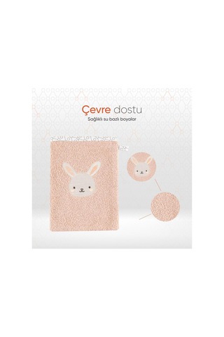 Lexroo Nakışlı Bebek Ve Çocuk Banyo Kesesi Bunny 15x21 Cm