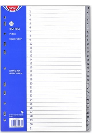 Noki 59231 Seperatör Ayraç 1-31 Rakam 6 Adet