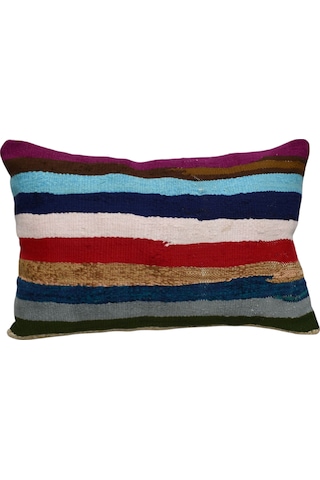 Zehra Abla Halı Yeni El Dokuma Dekoratif Kilim Kırlent Yastık Kılıfı 6241